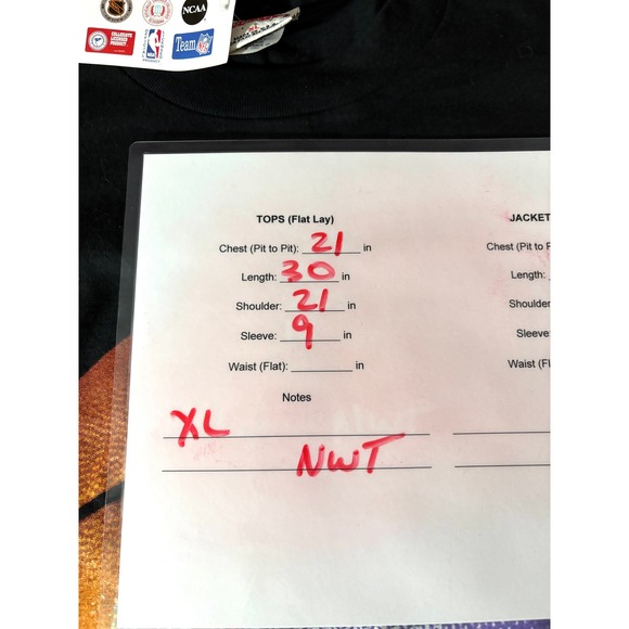 Vintage 1992 Phoenix Suns Nutmeg Mills NBA T Shirt NWT Made USA XL Deadstock - Picture 8 of 13